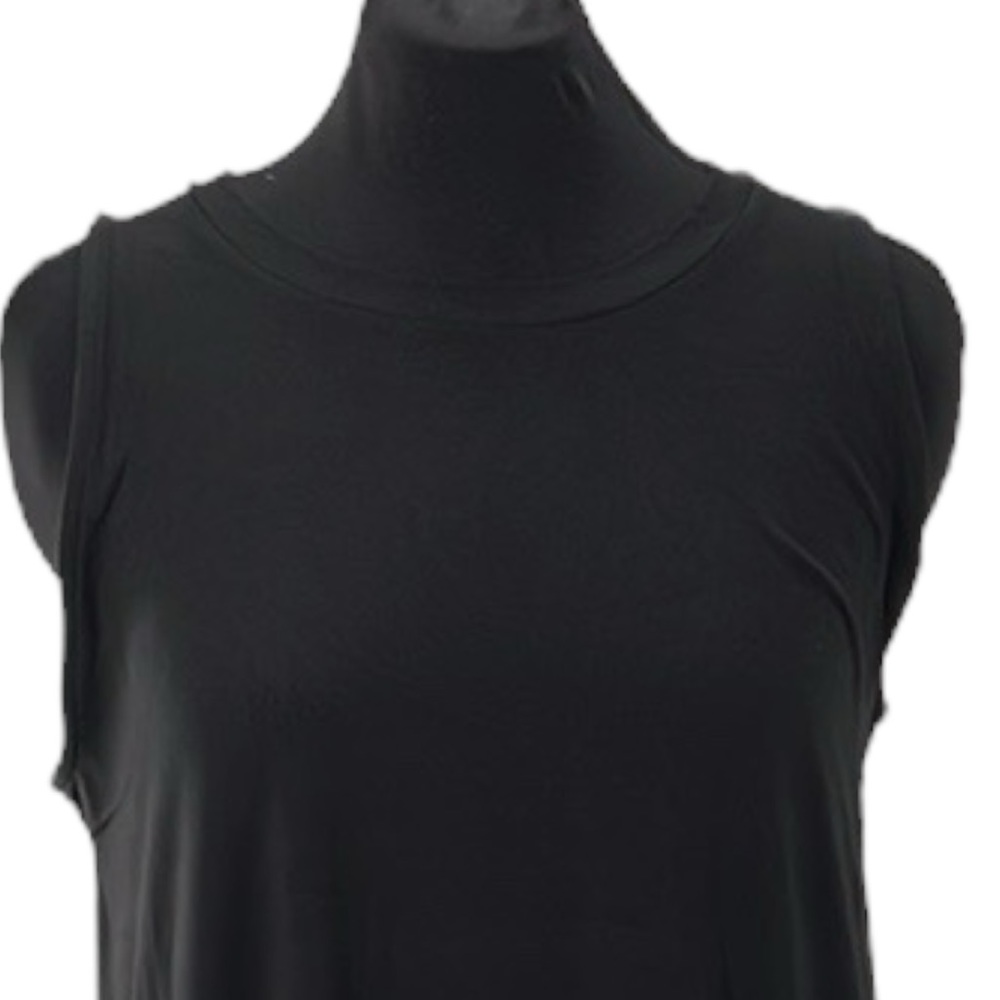 Zenana Black Maxi Dress with side pockets. - Picture 2 of 4